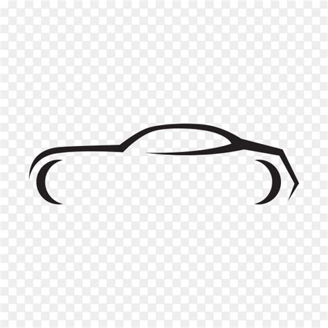 Concept black car silhouette on transparent background PNG - Similar PNG