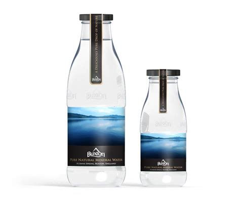Packaging design for Buxton premium still mineral water | Water bottle label design, Water ...