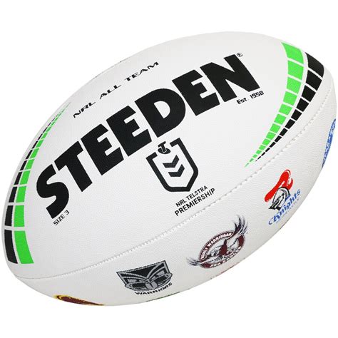 Steeden NRL All Team Logo Rugby Ball | BIG W