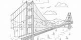 Download Free coloring pages From Views Of San Francisco Book  Golden sketch template