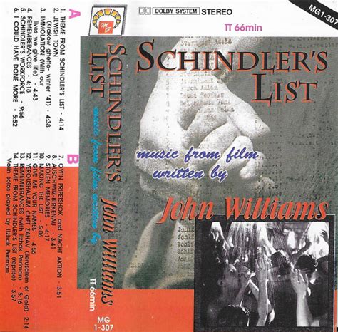 John Williams – Schindler's List (Music From Film Written By John ...