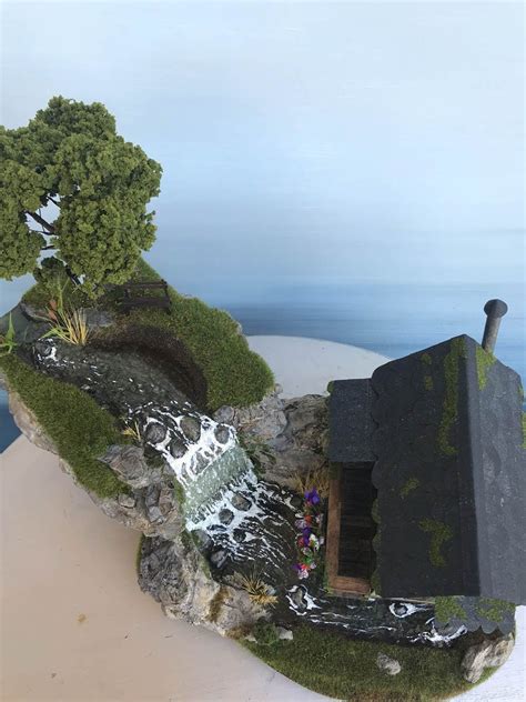 Magic Falls Fairy House Diorama | Fairy house, Fairy garden houses, Porch flowers