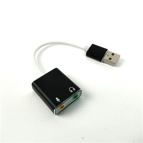 Card Âm Thanh USB - 2 Đầu 3.5mm cho Loa và Mic