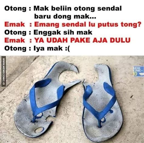 10 Meme Lucu Ini Cuma Dirasakan Pemakai Sandal Jepit