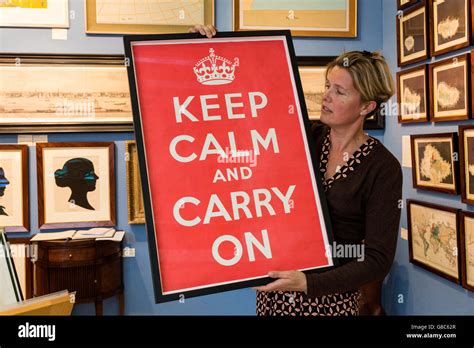 London, UK. 27 June 2016. The original 'Keep Calm & Carry On' poster is ...