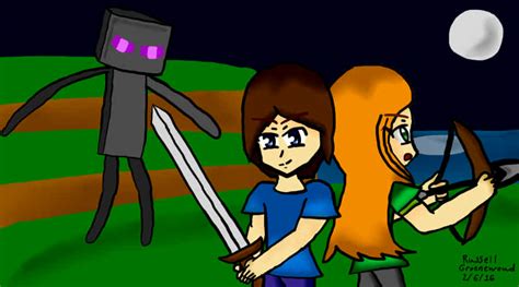 Minecraft: Steve & Alex (Fan-Art) by MrRussellgro on Newgrounds