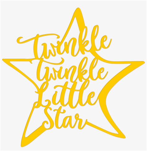 Twinkle Twinkle Little Star Metal Art - Calligraphy - 1297x1272 PNG Download - PNGkit