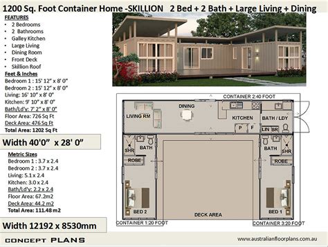 Shipping Container home combination of 1/40 foot and 2/20 foot containers