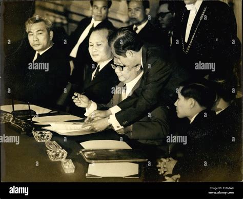 Jun. 13, 1973 - The final document's signing ceremony for the Peace ...