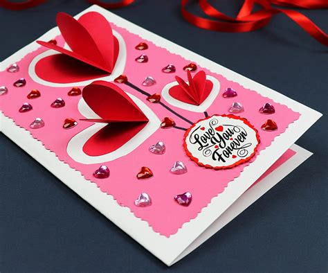 DIY Pop Up Hearts Valentine's Day Card : 7 Steps (with Pictures ...