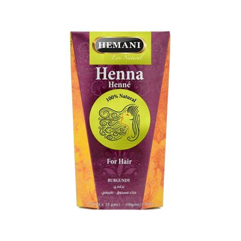 Hemani, Henna, Naturalna farba do włosów Burgund, 100 g | Sklep EMPIK.COM