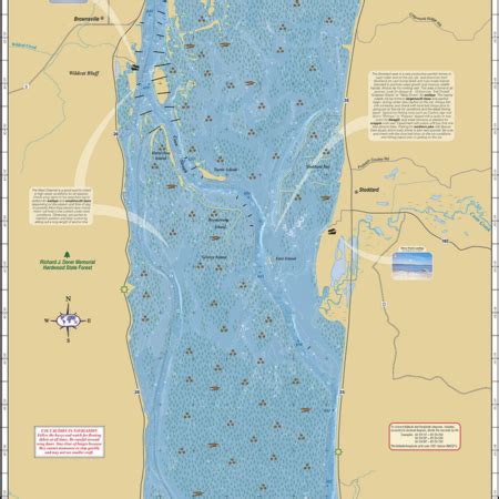 Mississippi River (Pool 4)/Lake Pepin Wall Map - Mapping Specialists Limited