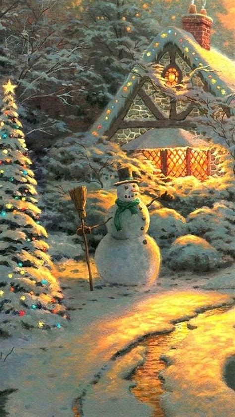 48 best Thomas Kinkade Christmas images on Pinterest | Christmas scenes ...