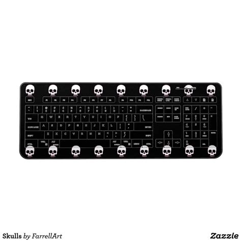 Skulls Wireless Keyboard | Skull gifts, Skull, Gifts