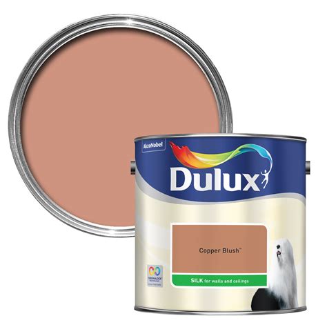 Dulux Copper Blush Silk Emulsion Paint 2.5L | Departments | DIY at B&Q