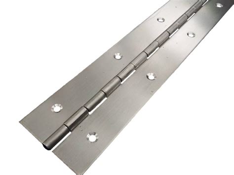 50mm Stainless Steel Continuous Hinge Punched 1.8M – Armor Road Cases