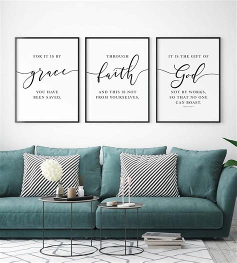 Bible Verse Art Scripture Wall Christian Decor Bedroom - Etsy ...