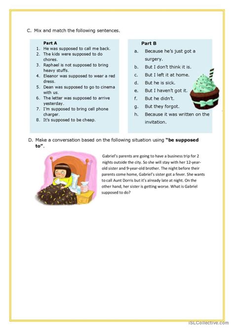 Be Supposed To general gramma…: English ESL worksheets pdf & doc