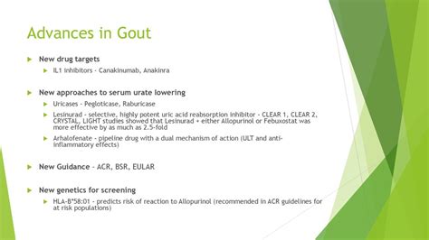 Update on the Management of Gout - ppt download