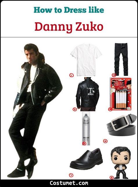 Danny Zuko Costume for Cosplay & Halloween 2023 | Danny zuko costume ...