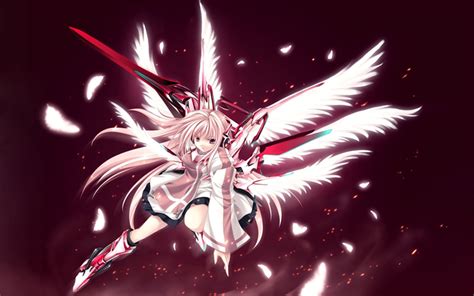 Download wallpapers Hirosaki Kanade, 4k, flying girl, wings, Your diary ...