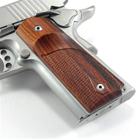 1911 Custom Made Pistol Grips with Thumb rest Cocobolo Full