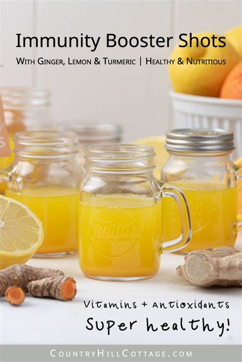 Immunity Booster Shots – Healthy Ginger Shots | Recipe | Shot recipes ...