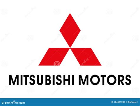 Logo Mitsubishi Motors editorial stock image. Illustration of vector - 124401284