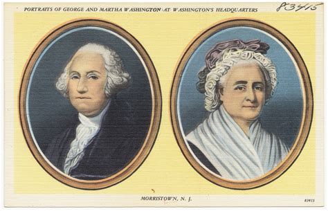 Portraits of George and Martha Washington at Washington's headquarters ...