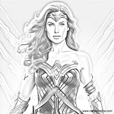 Wonder Woman 12 from Wonder Woman coloring page