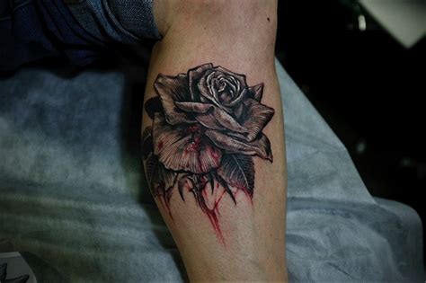 Top 125+ Bleeding rose tattoo meaning - Monersathe.com