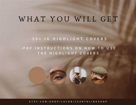 30 Aesthetic Brown Instagram Highlight Covers Neutral Story - Etsy ...