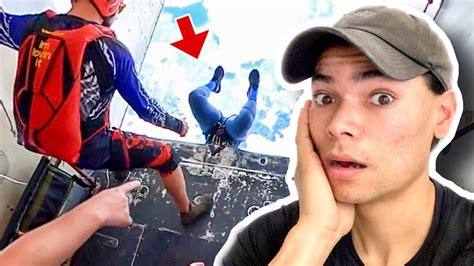 Skydiving FAIL (How NOT to Exit a Skyvan) - YouTube