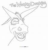 The Wonky Donkey Book Coloring Page  Home sketch template