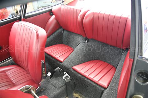 Gallery: Porsche 912 Red Black Interior 1966 – K&H European Auto Upholstery