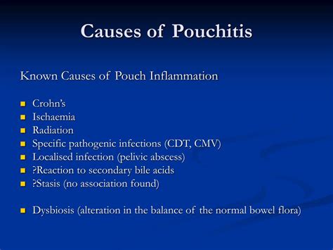 PPT - The Management of Pouchitis and Cuffitis PowerPoint Presentation ...