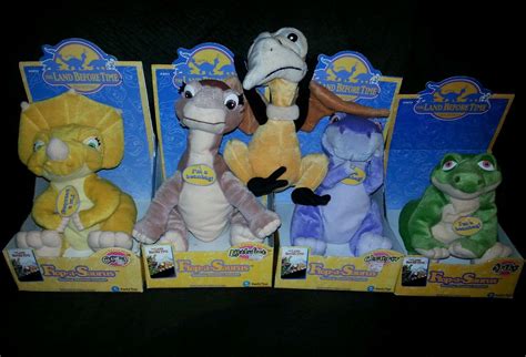 The Land Before Time Plush Lot of 4 Cera Littlefoot Chomper Petrie ...