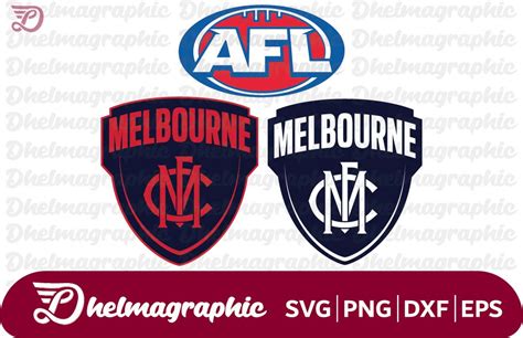 AFL Melbourne Demons FC SVG - Australian Football Club - Gravectory