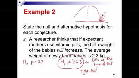 Hypothesis testing: stating the null and alternative hypotheses - YouTube