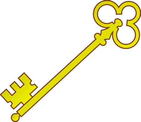 Gold Olde Key Clip Art at Clker.com - vector clip art online, royalty free & public domain