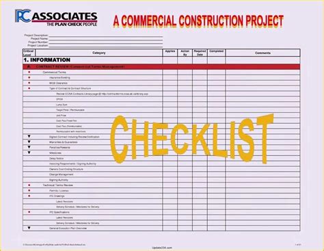 Construction Project Template Free Of Construction Project Startup ...