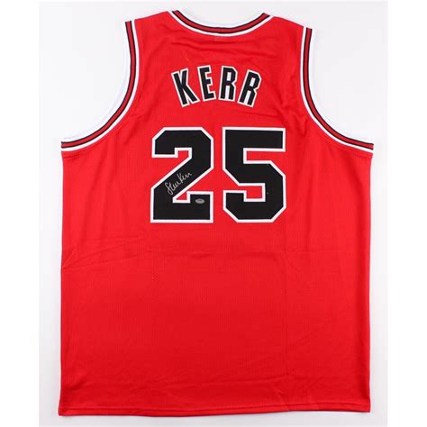 Steve Kerr Signed Bulls Jersey (Schwartz COA) | Pristine Auction