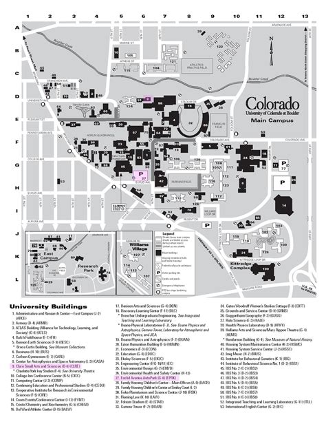 Cu Boulder Campus Map Printable - Zone Map