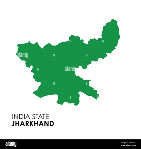 Jharkhand map of Indian state. Jharkhand map vector illustration ...