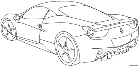 Coloriage Voiture De Course Ferrari : Coloriage ferrari à imprimer pour ...