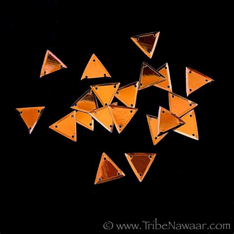 Copper Bronze Pyramid Sequins - Tribe Nawaar