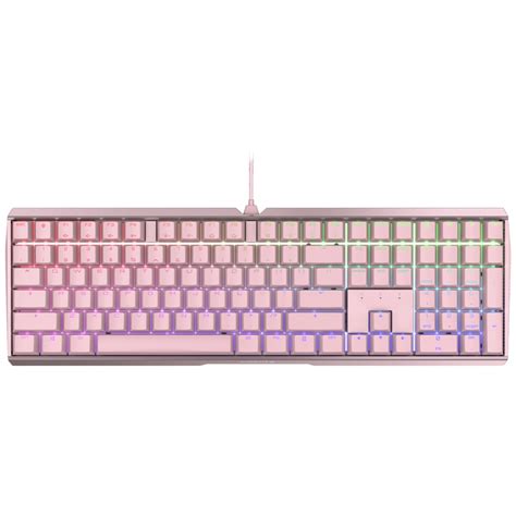 CHERRY MX 3.0S RGB Gaming Keyboard (Pink) MX Red Switch G...