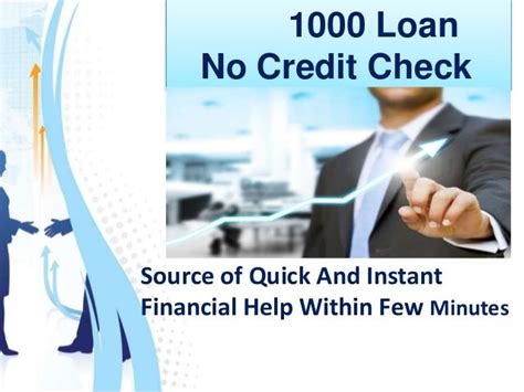 1000 Loans No Credit Check - Perfectly Overcome Your Short Term Cash