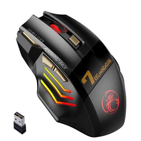 Rechargeable Wireless Mouse Gamer For Computer RGB Gaming Mouse ...