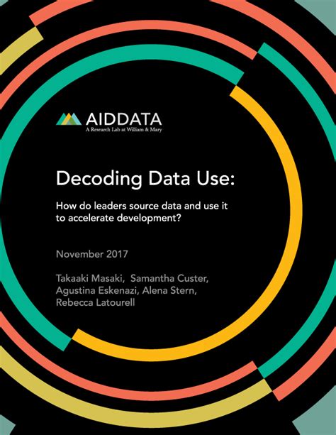 AidData | Decoding Data Use: How do leaders source data and use it to accelerate development?